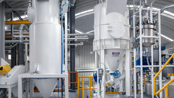 Fabricación de tolvas receptoras para polvos