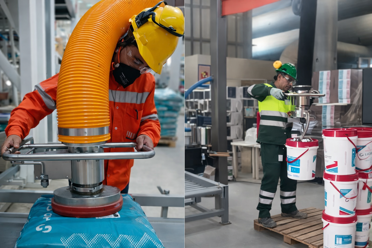 Manipulador ingrávido para canecas y cajas